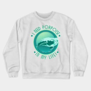 Porpoise, Whale, Ocean, Mammal, Marine Crewneck Sweatshirt